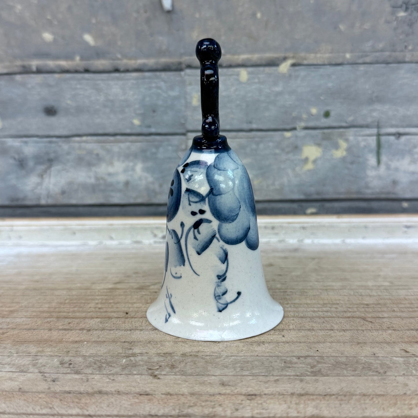 Hand Painted Gzhel Style Porcelain Bell