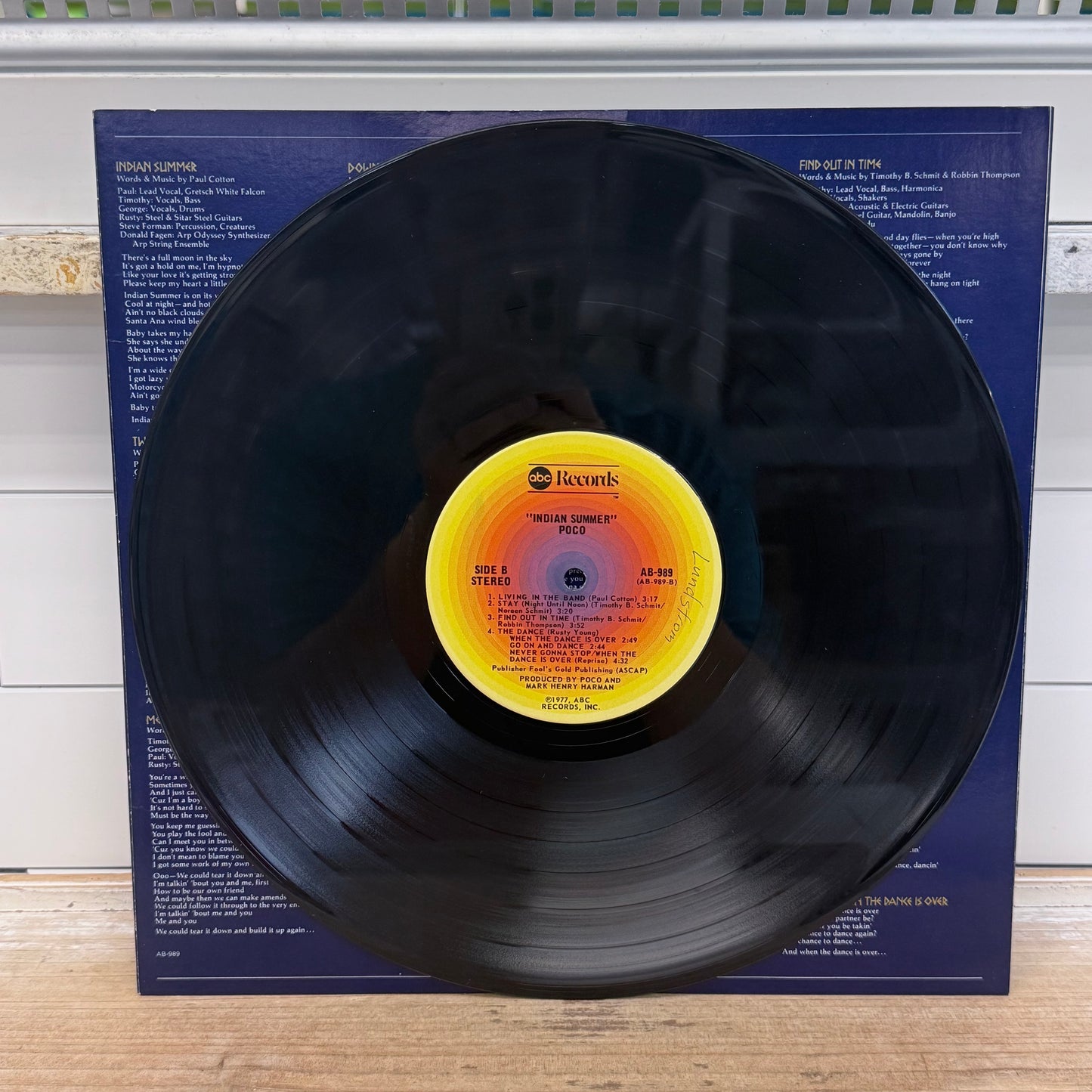 Poco Indian Summer Vinyl Record 1977 ABC Records AB-989
