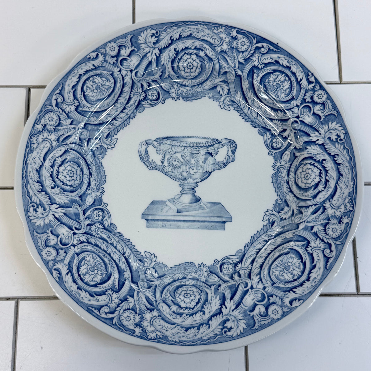 Spode Blue Room Warwick Vase Blue and White Plate England
