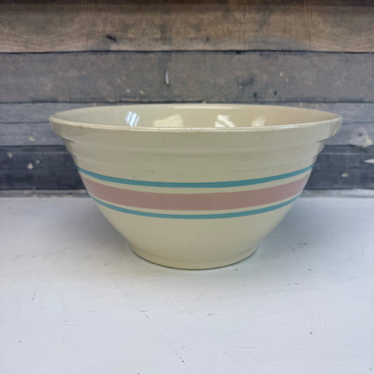 McCoy Pottery Striped Mixing Bowl Size 12
