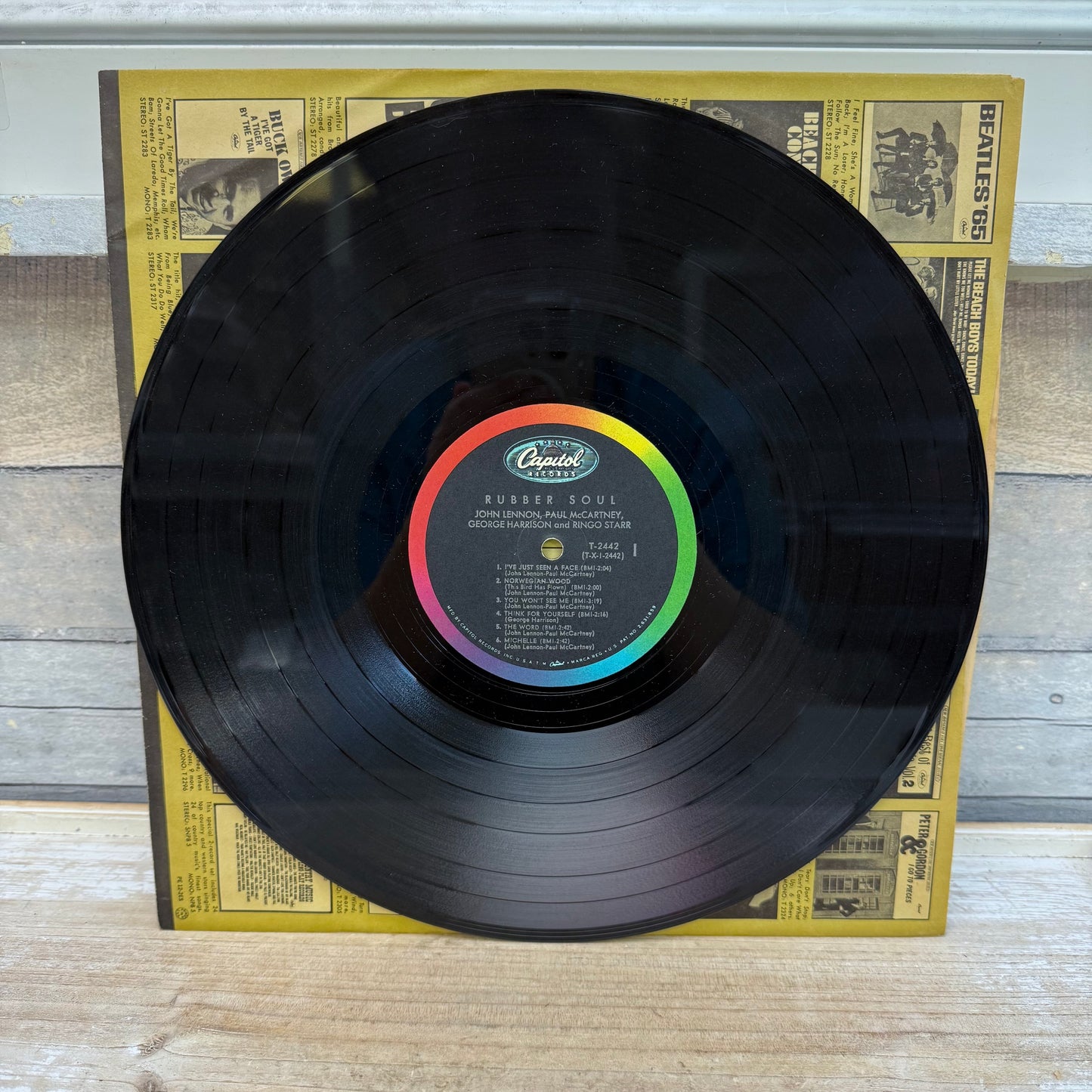 The Beatles Rubber Soul Vinyl Record, 1966