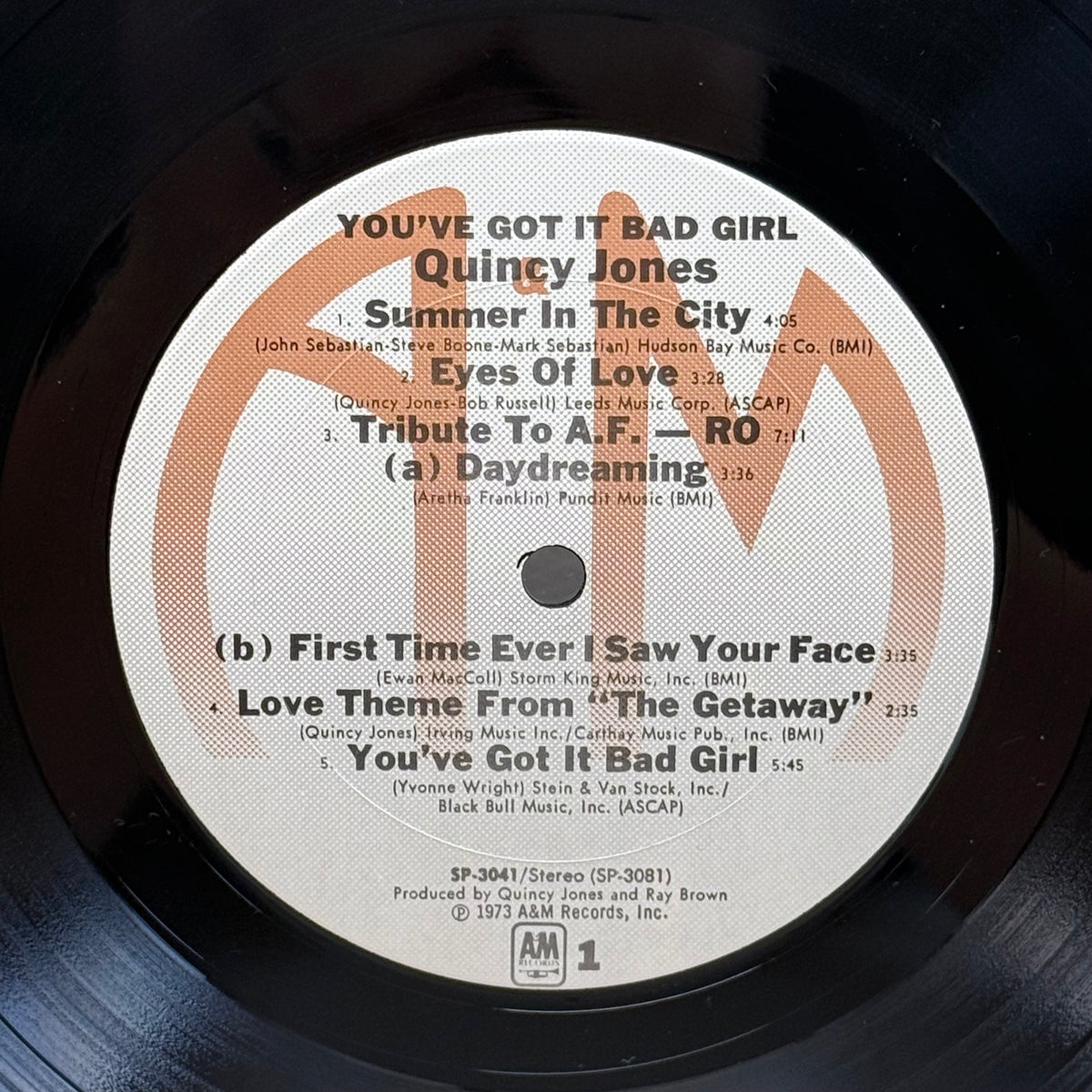Quincy Jones You've Got It Bad Girl Vinyl LP 1973 --  SP-3041