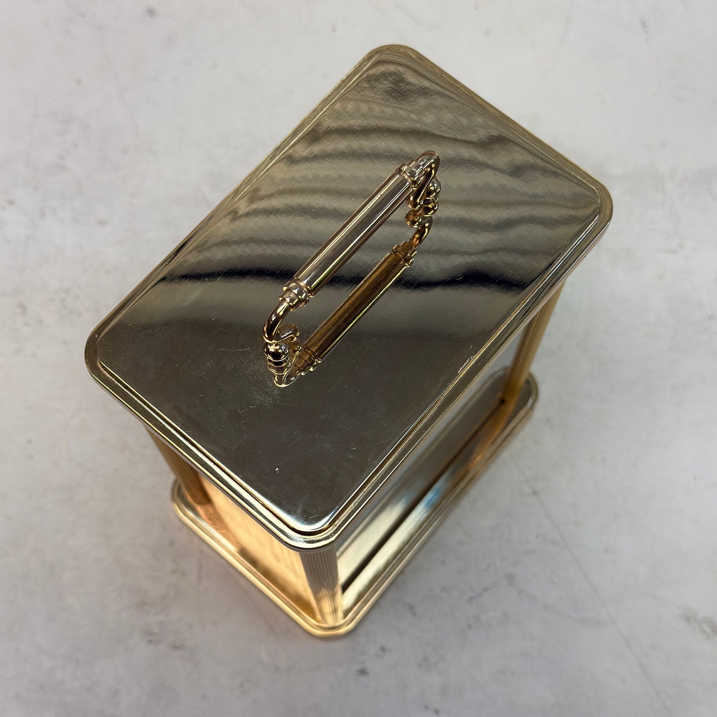 Howard Miller Brass Revolving Pendulum Quartz Table Clock