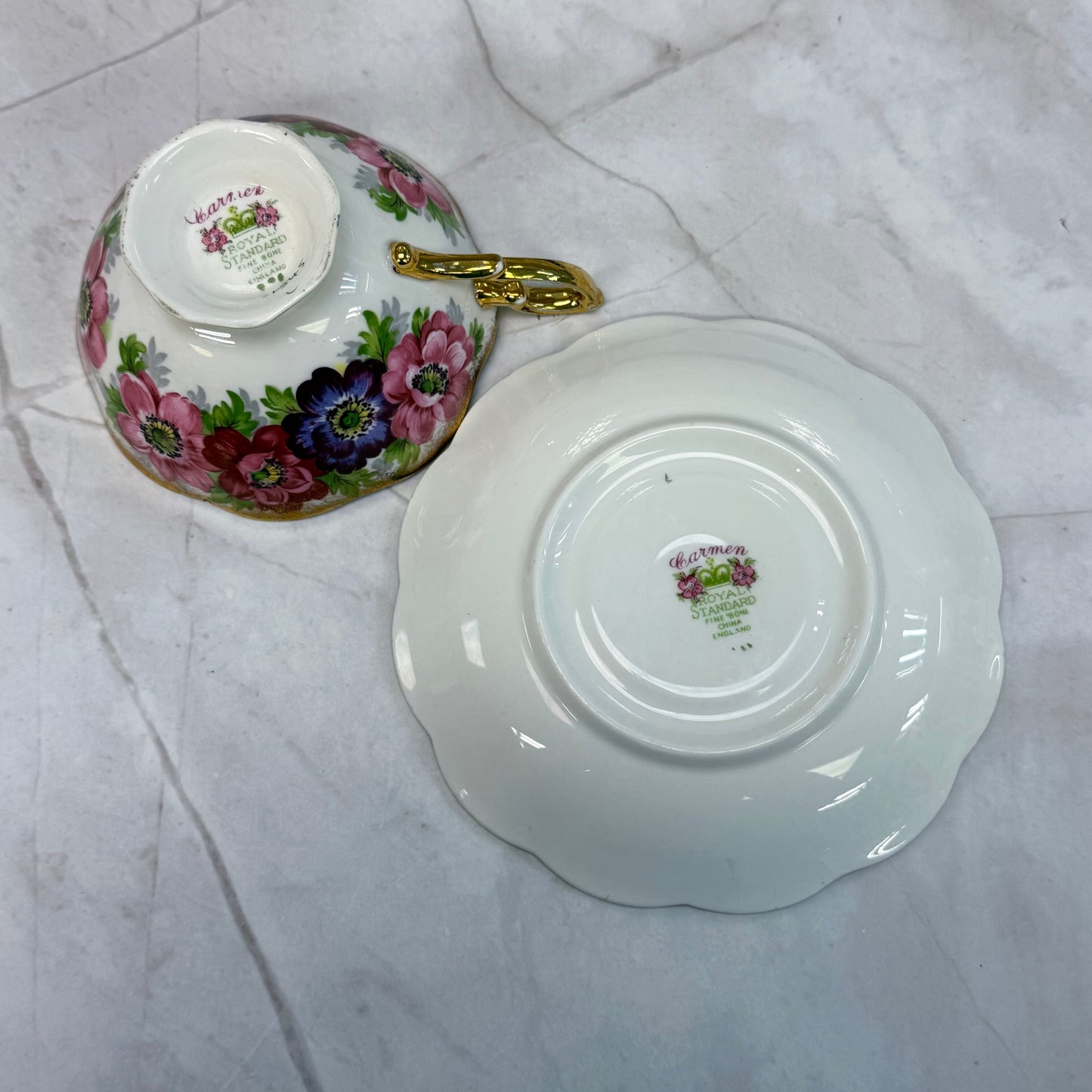 Royal Standard Carmen Bone China Teacup & Saucer