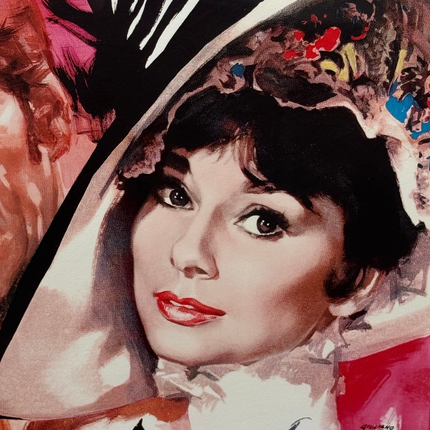 My Fair Lady Audrey Hepburn Framed Italian Movie Poster Reproduction 1964