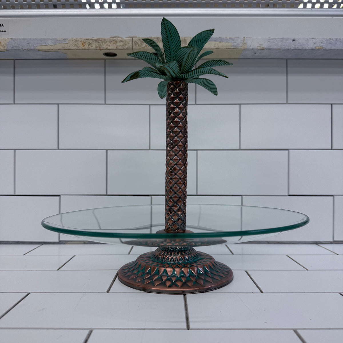 Palm Tree Serving Platter Tropical Coastal Decor