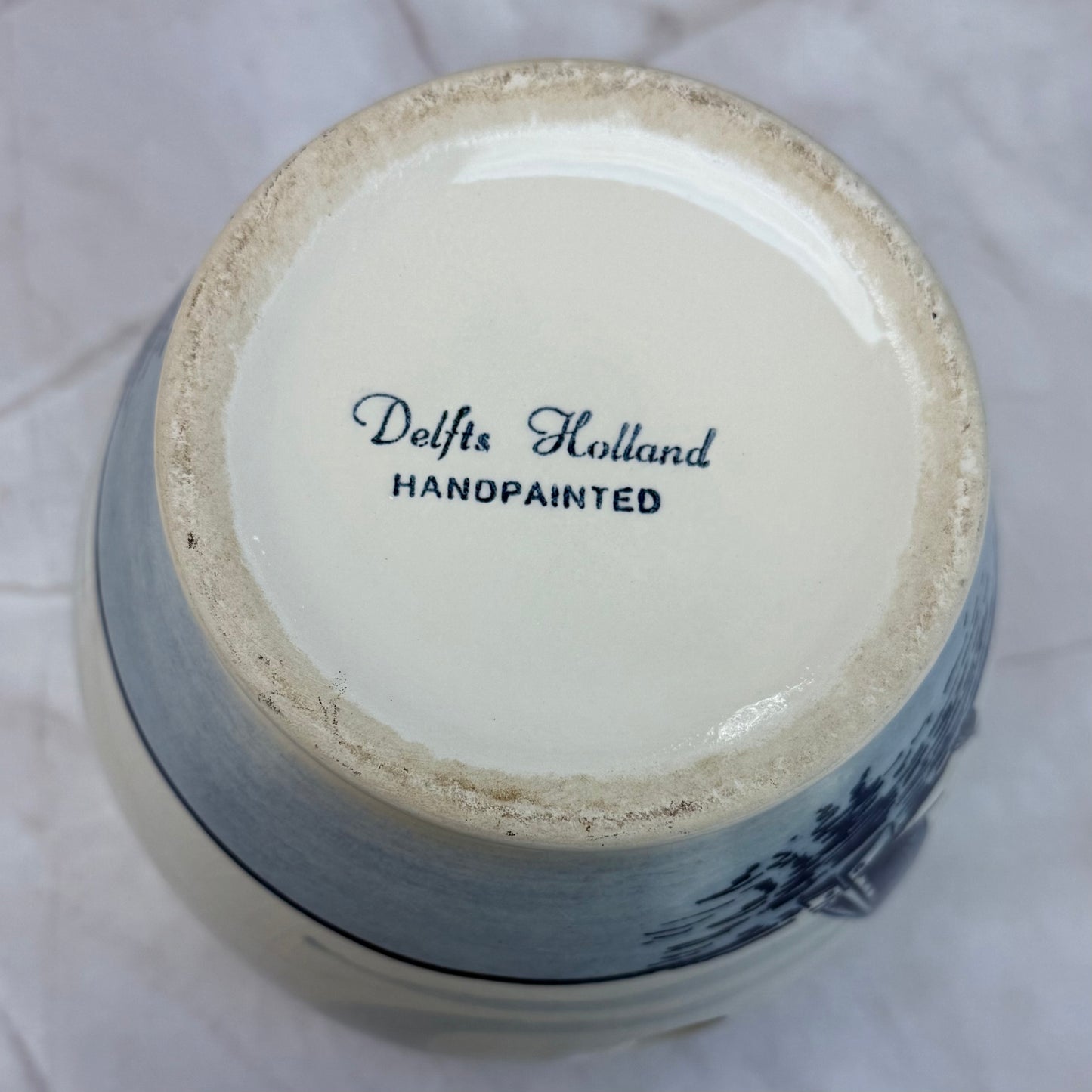 Delft Blue Hand Painted Ceramic Bulb Planter