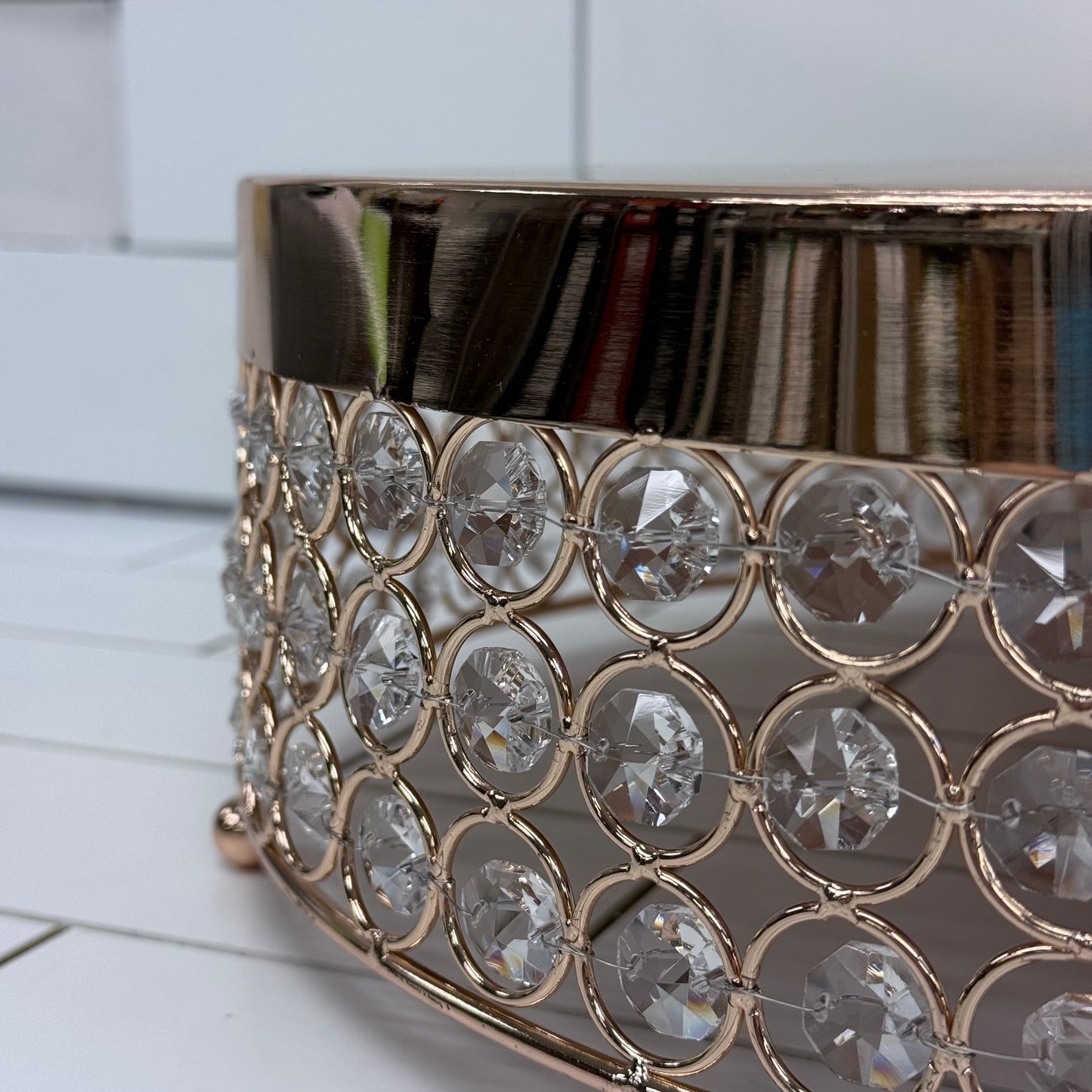 Rose Gold Cake Stand Metal Dessert Display