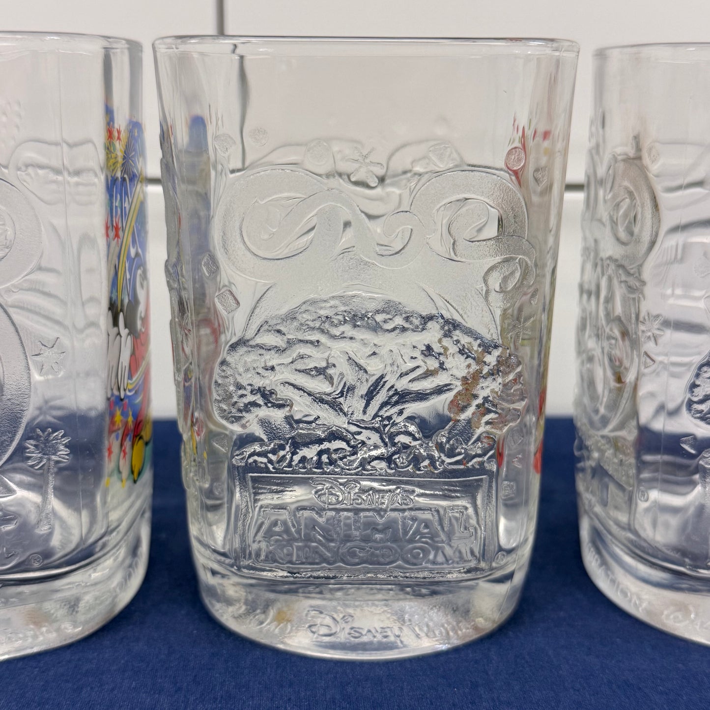 McDonald's Disney World Celebration 2000 Glasses Set of 5 Vintage