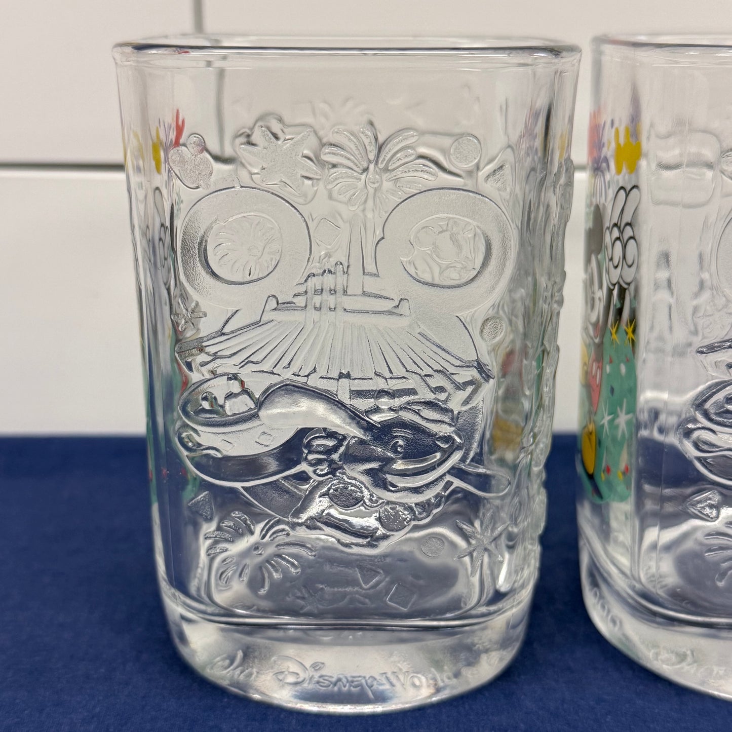 McDonald's Disney World Celebration 2000 Magic Kingdom Glasses Set of 4