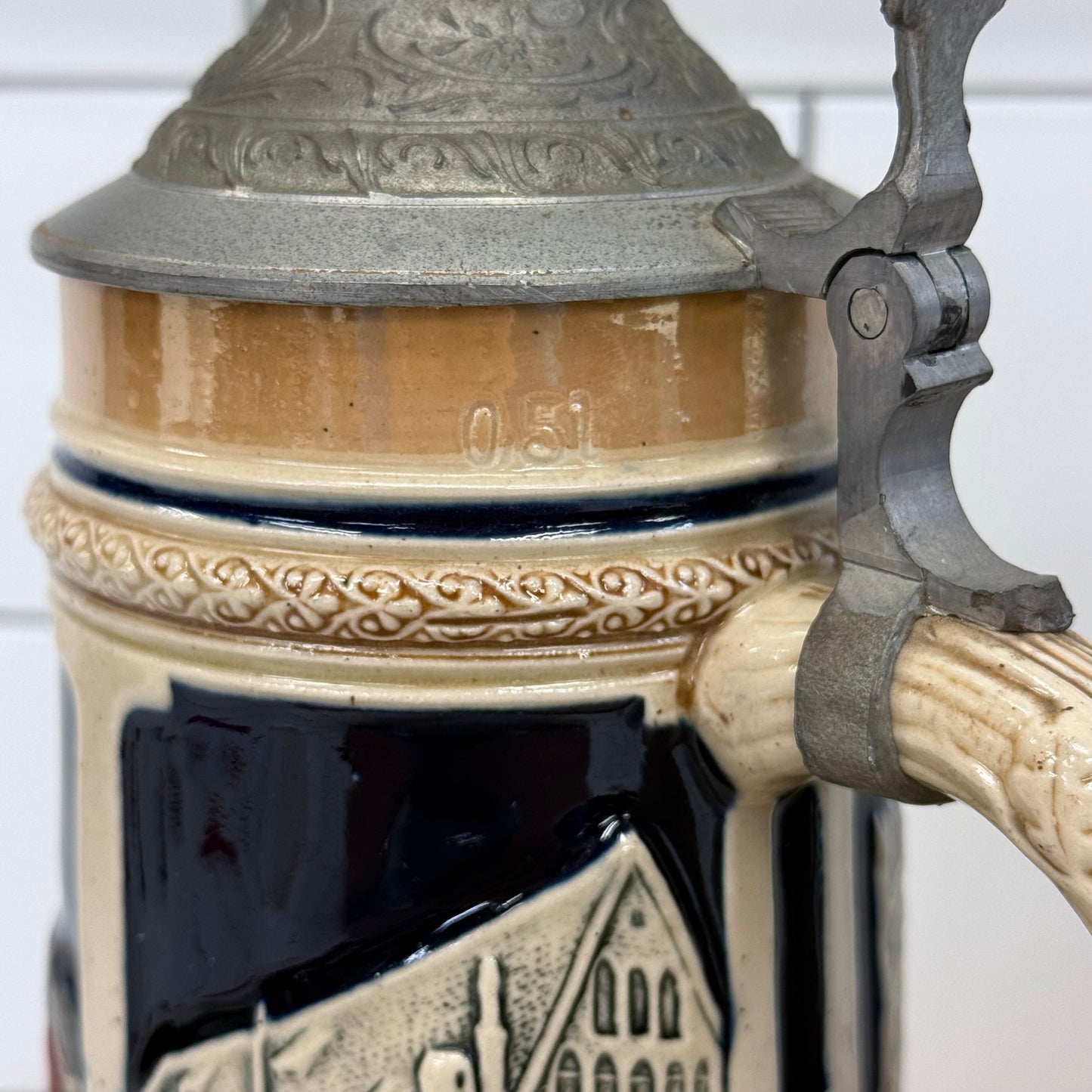 German Beer Steins Lot Wekara King Armin Bay Set 3
