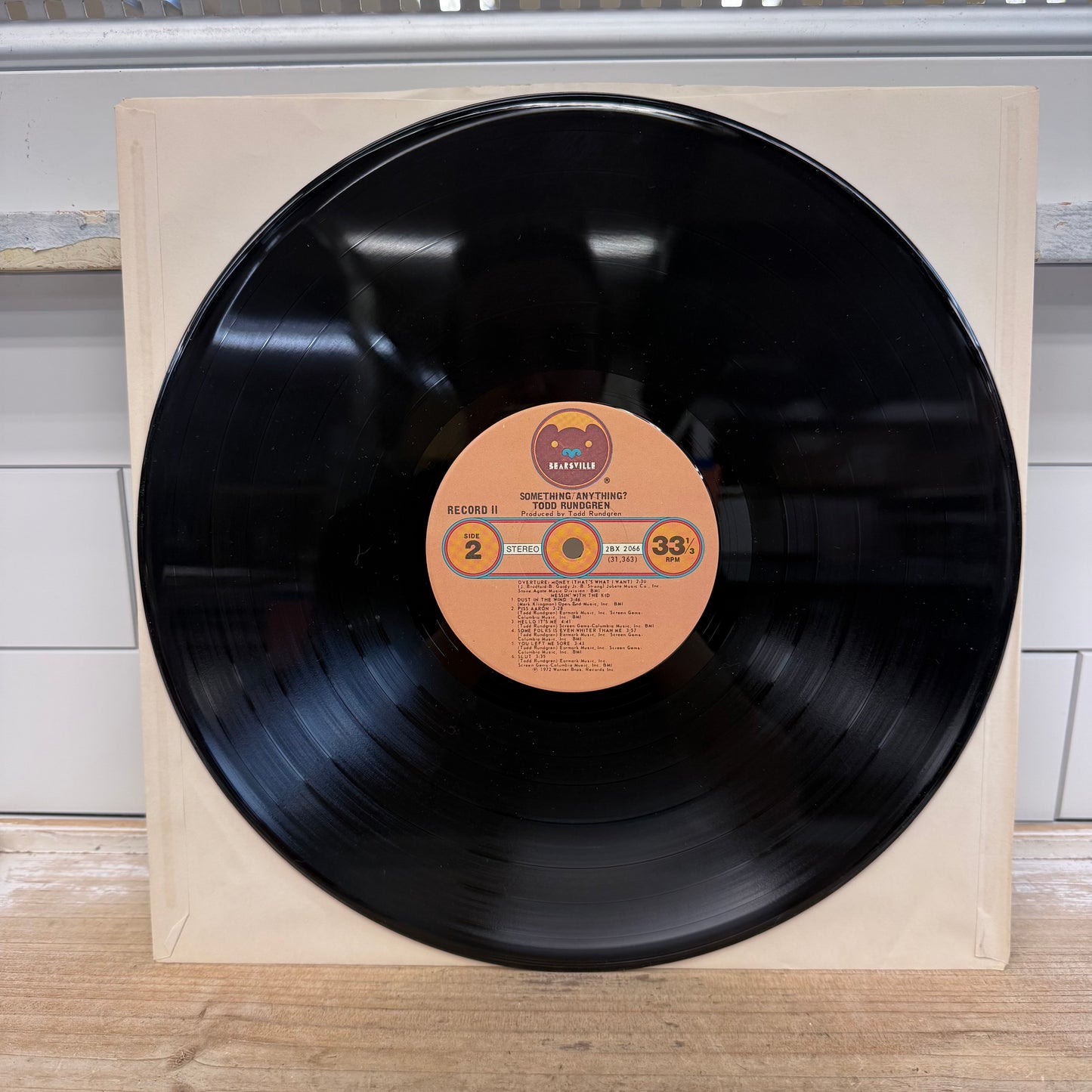 Todd Rundgren Something/Anything? Vinyl Record LP 1972 #2BX 2066