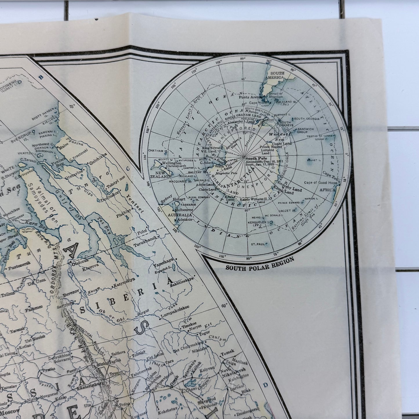 National Geographic Post-WWI Van der Grinten World Map 1922