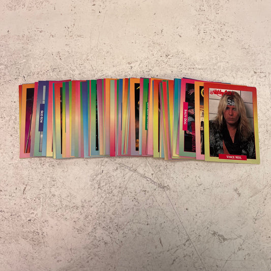 RockCards Series One Trading Cards Lot of 83 Cards, 1991