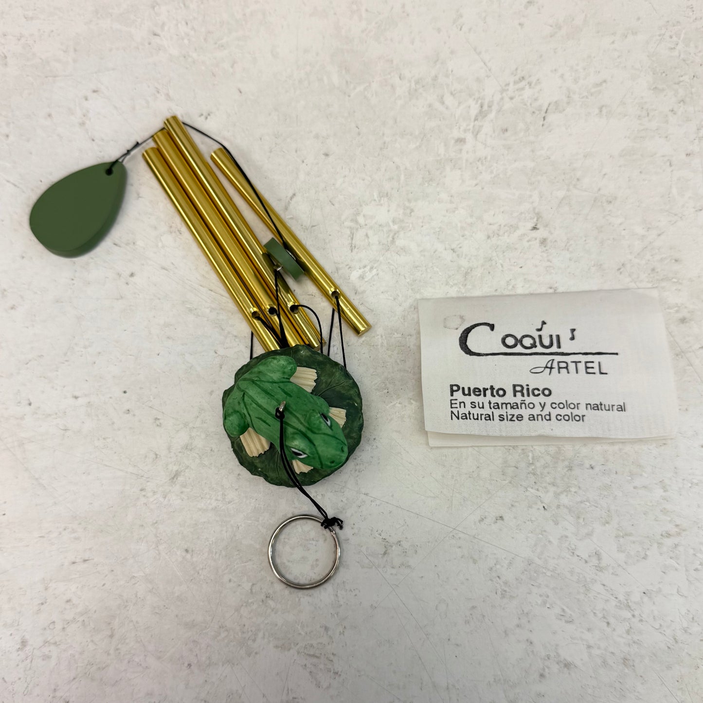 Coqui Artel Resin Frog Windchime