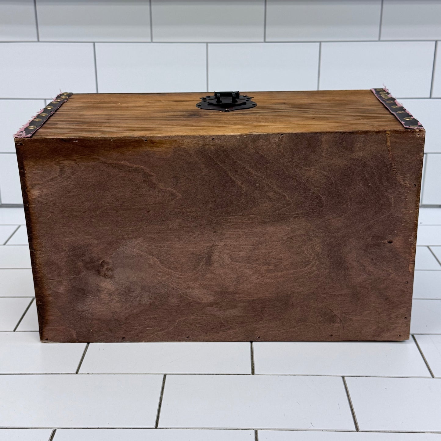 Hand Painted Duck Hunting Wooden Treasure Chest Storage Box Rustic
