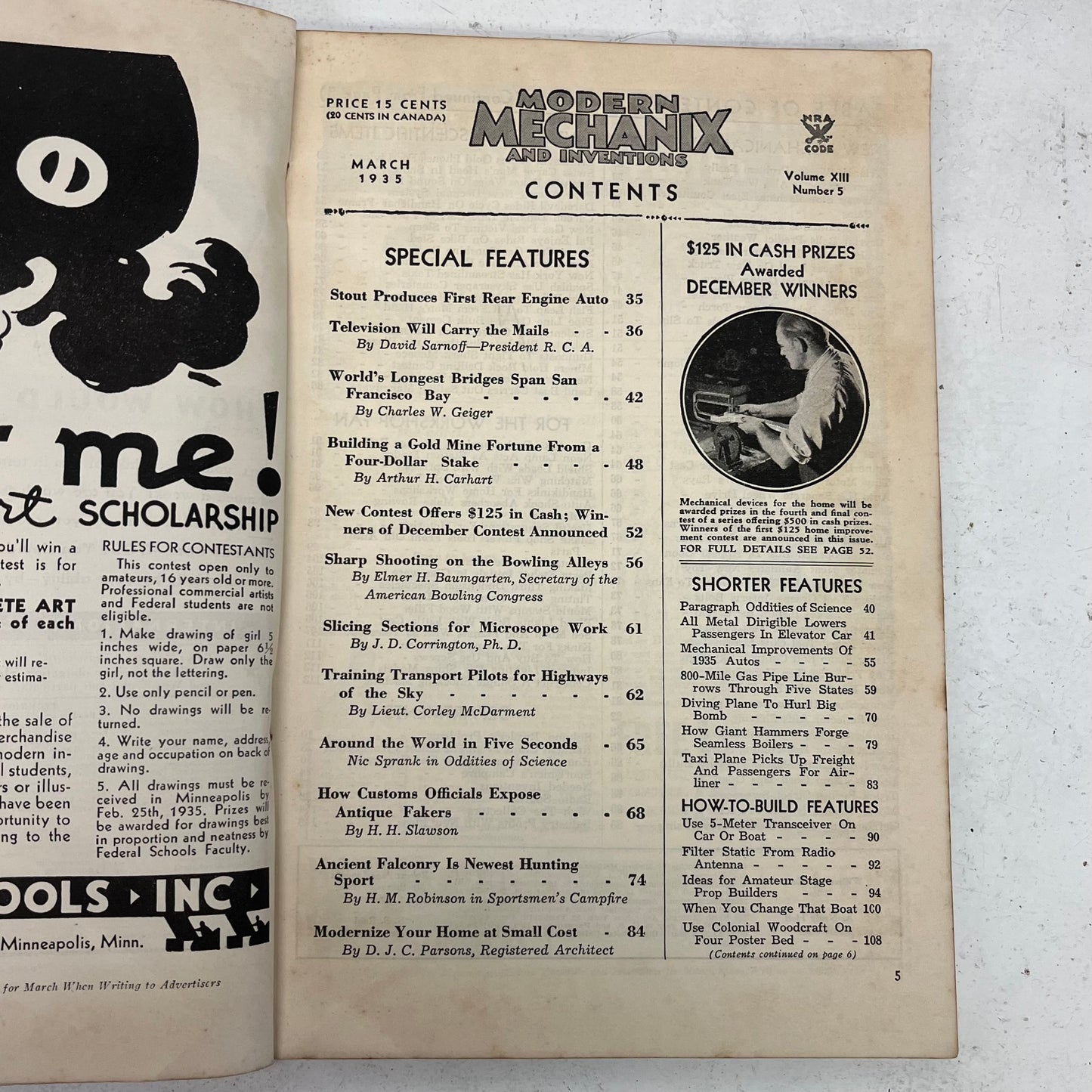 Modern Mechanix & Inventions Magazine, March 1935