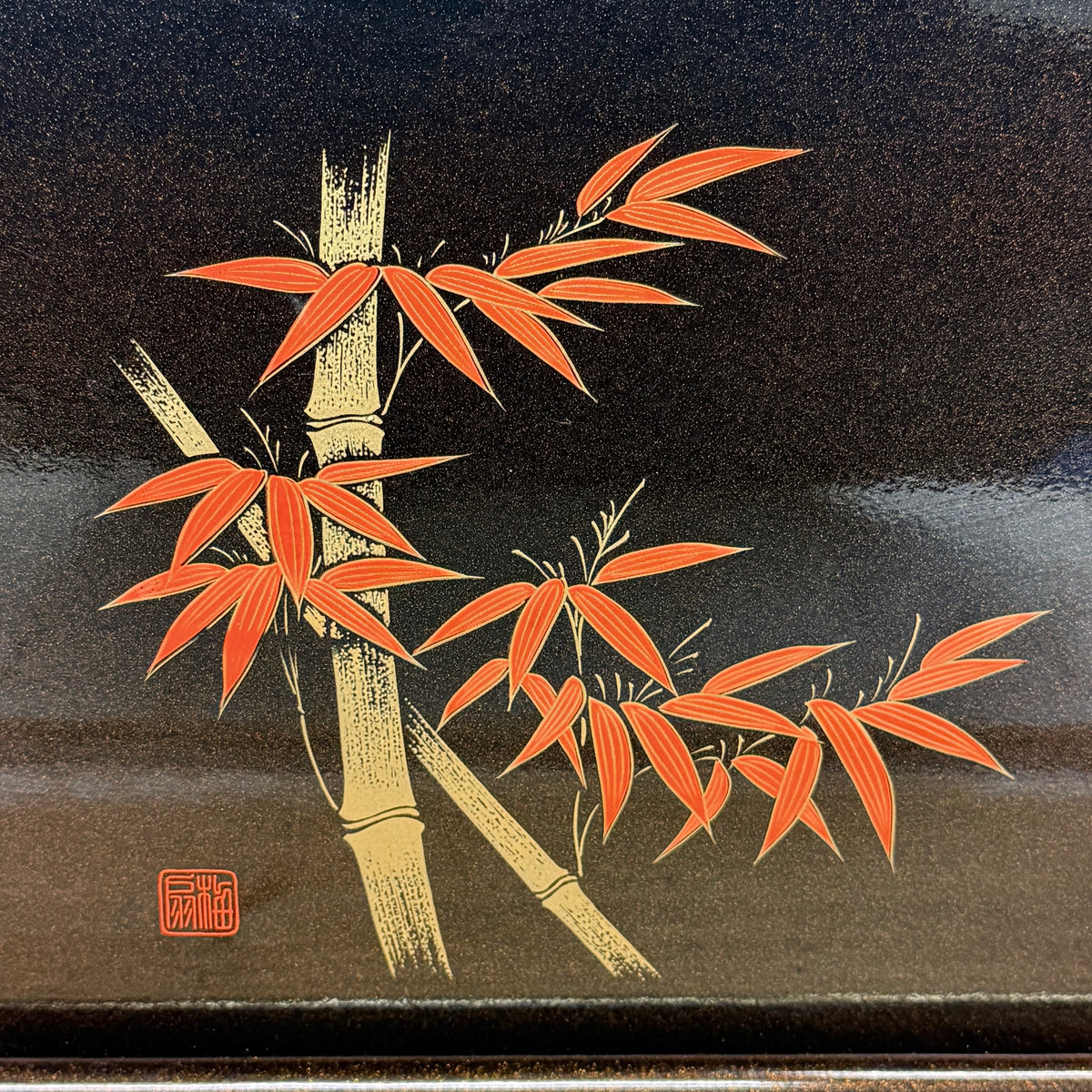 Japanese Style Bamboo Serving Trays Set of 2