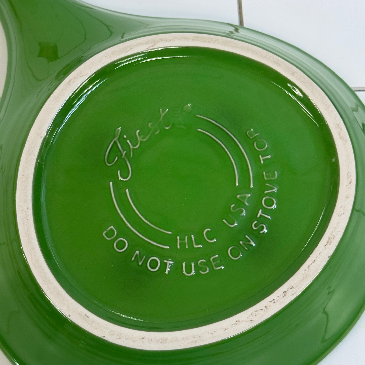 Homer Laughlin Fiesta Shamrock Mug & Skillet Baker Pair 2000s USA
