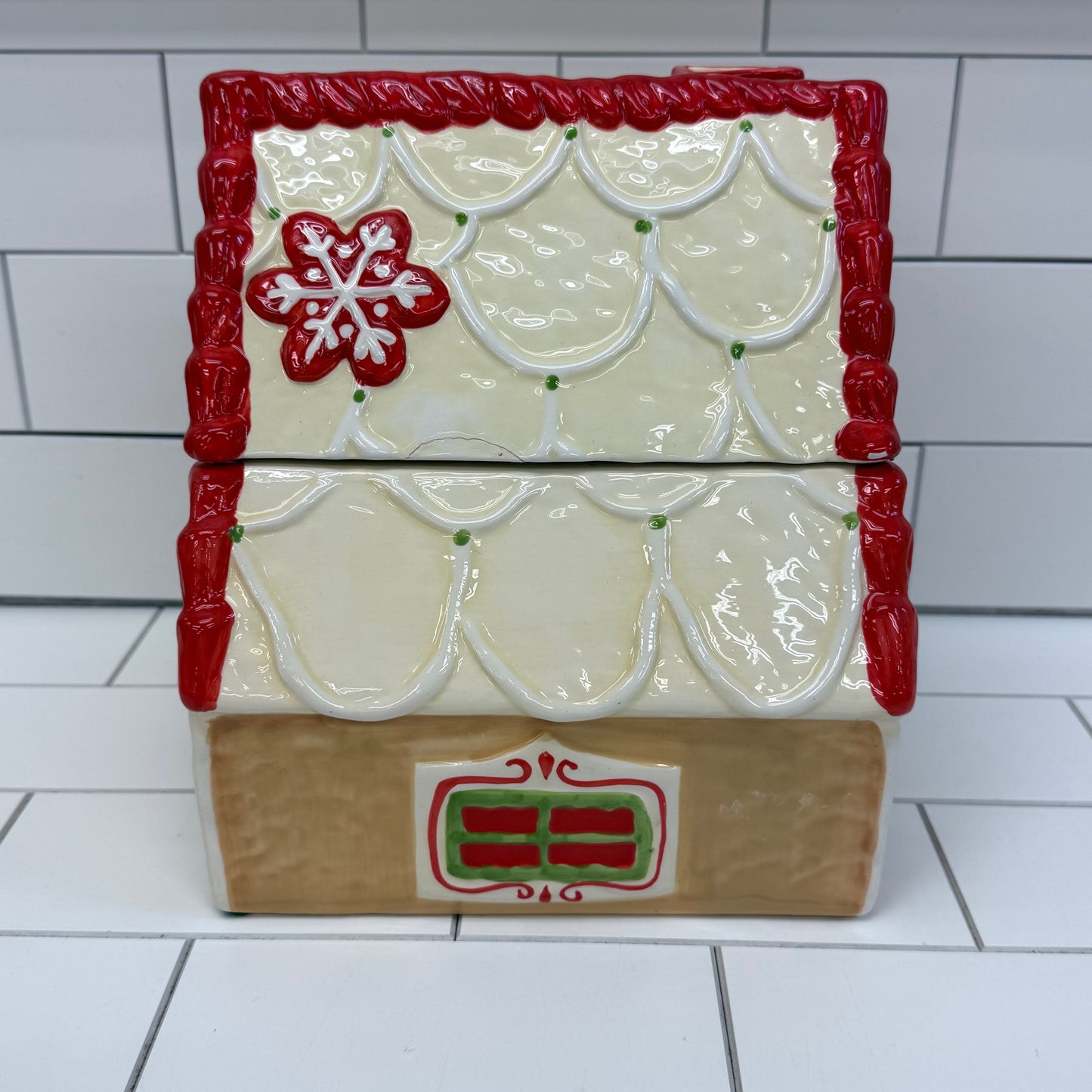 Magenta  Cookie Jar Gingerbread House, Ceramic