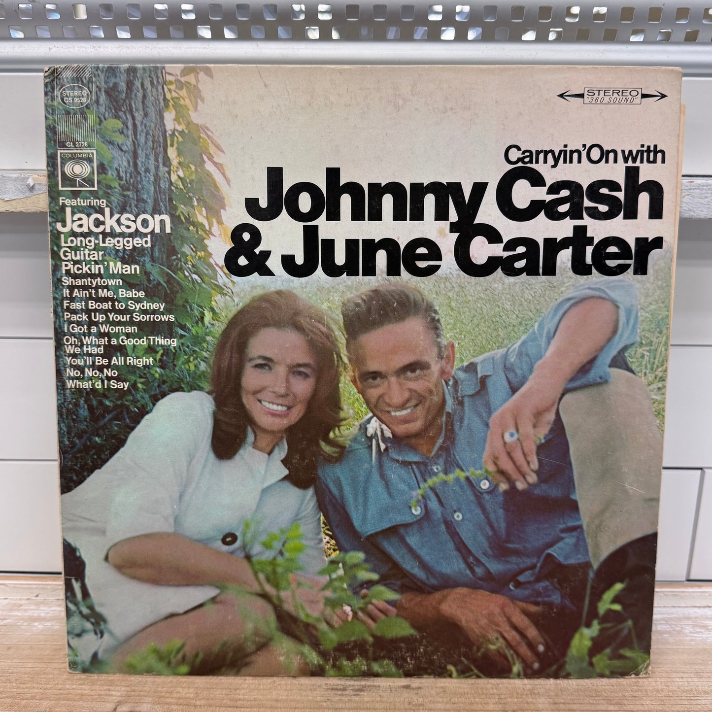 Carryin’ On Johnny Cash & June Carter Vinyl Record LP 1967 #CS 9528