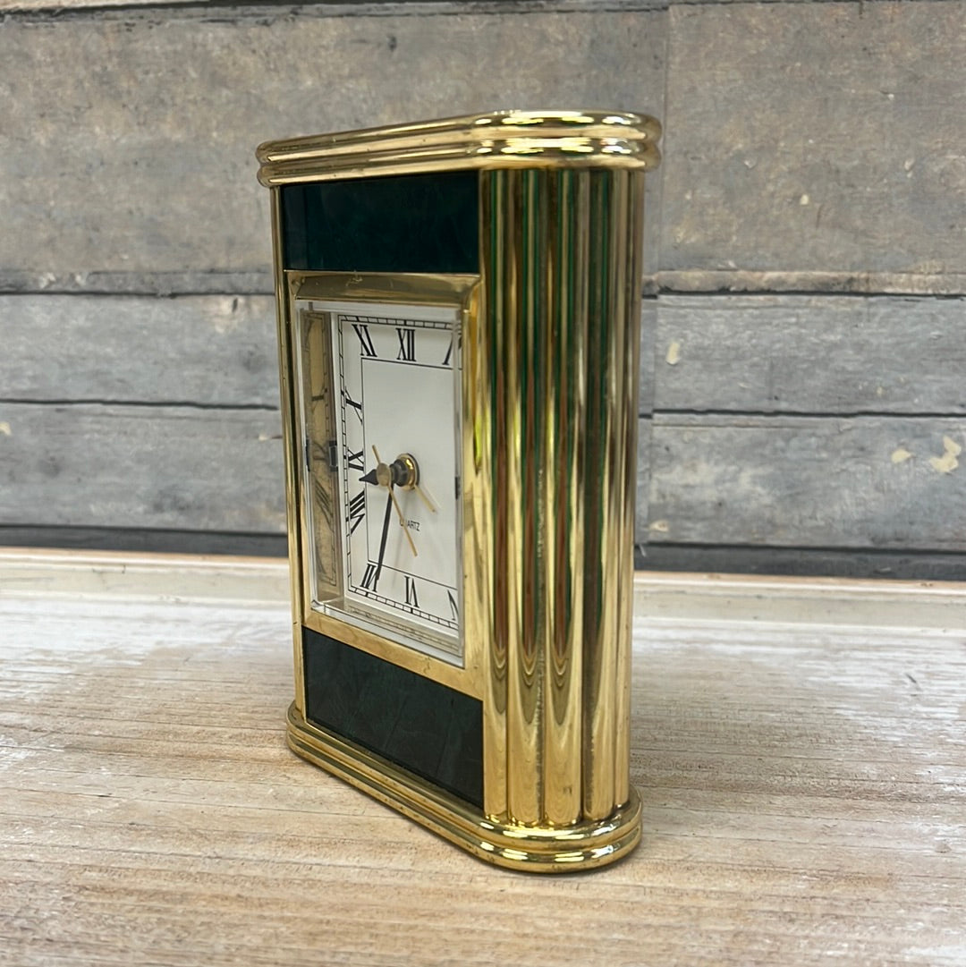 Decorative Brass Desk Clock