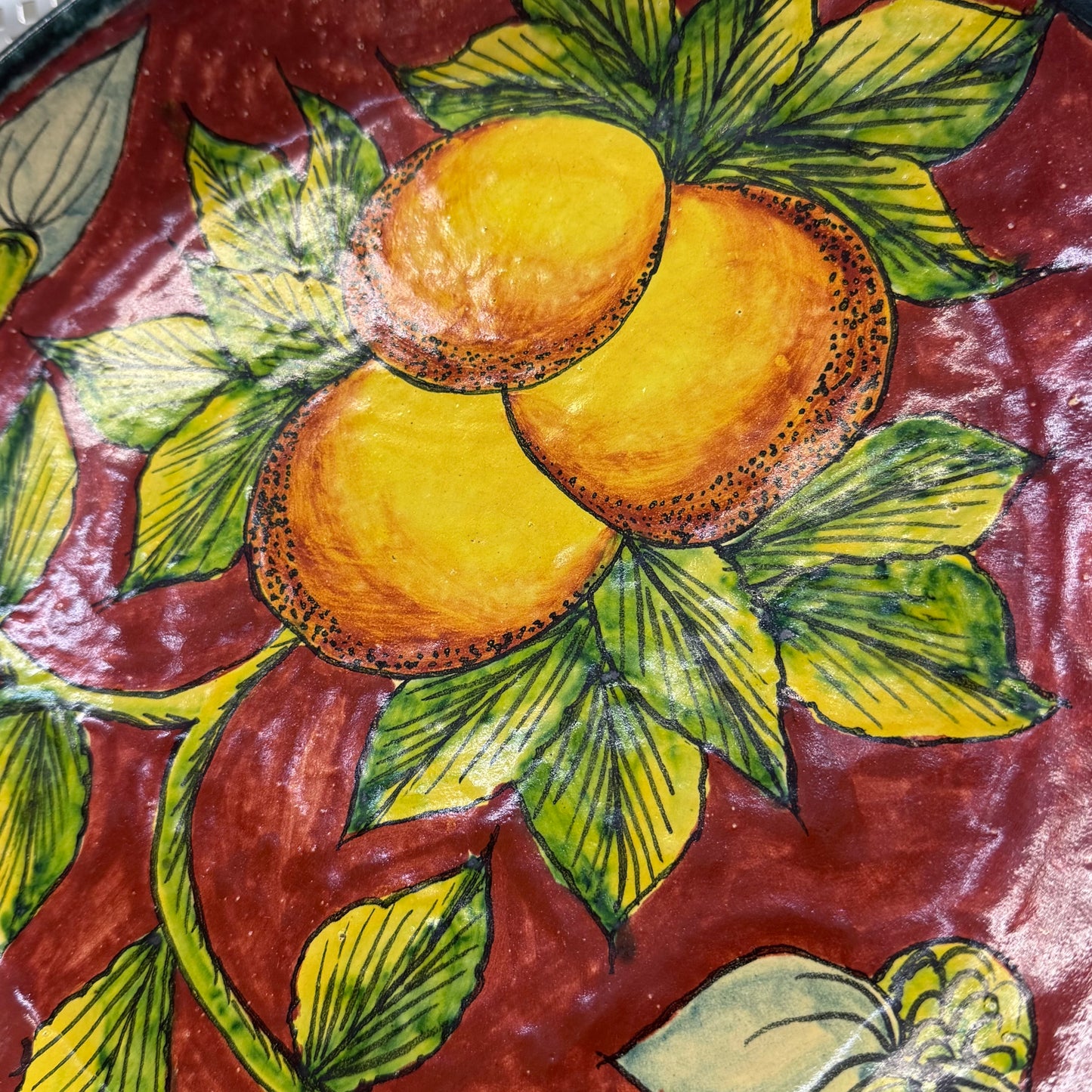 Casa Hecho en Mexico Hand Painted Decorative Citrus Plate