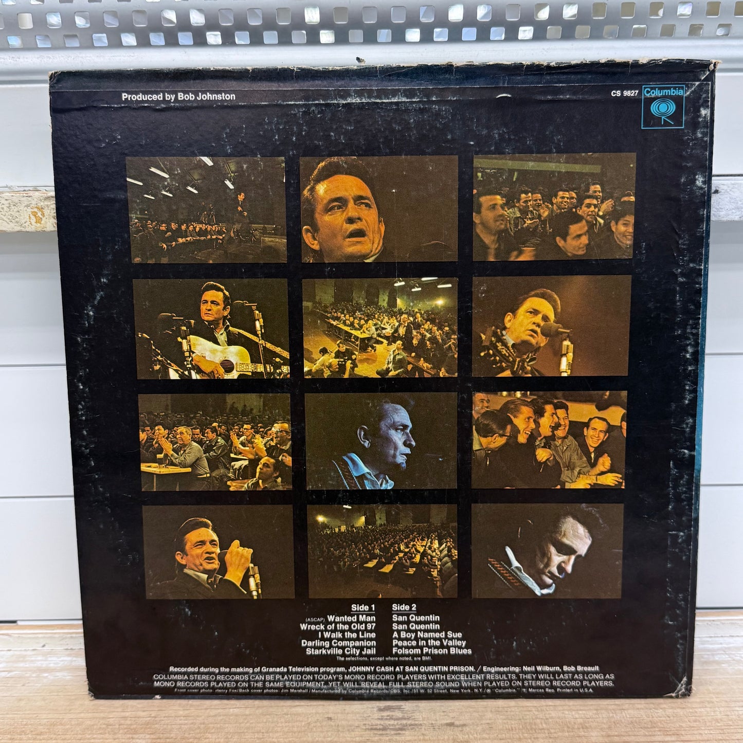 Johnny Cash At San Quentin Vinyl LP 1969 #CS9827