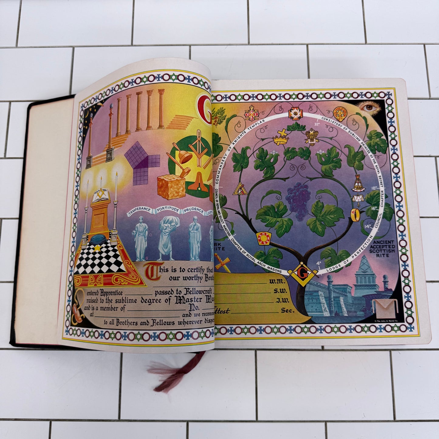 Hertel Masonic Edition King James Holy Bible 1951 edition