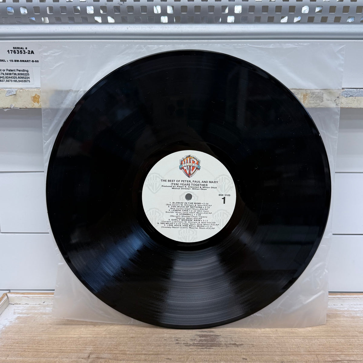 The Best of Peter, Paul & Mary (Ten) Vinyl Record, 1970 - BSK 3105