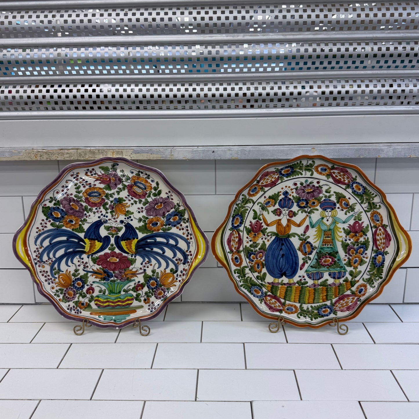 Skyros Greek Pottery Signed Hand Painted Tray Selection