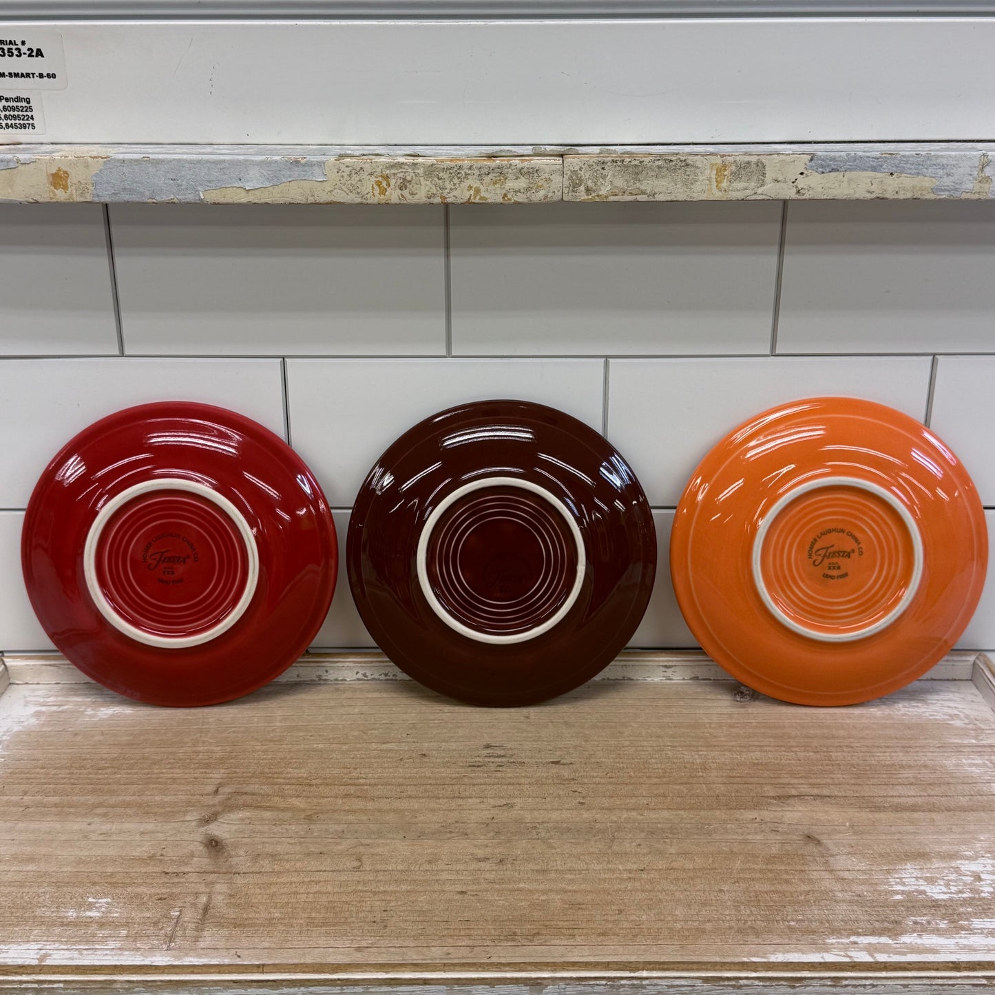 Fiesta Ware Multicolor Saucer Set of 8