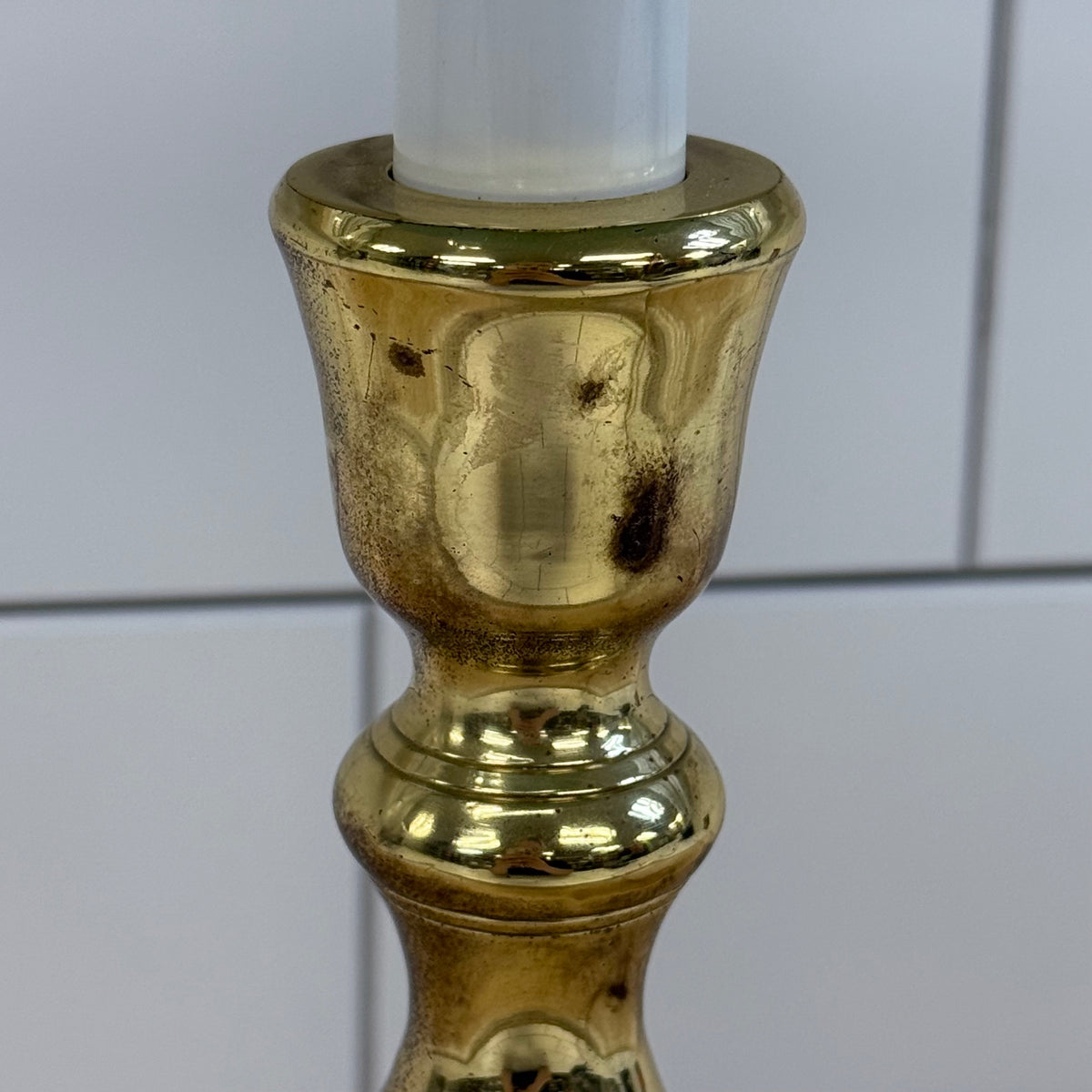 Hampton Brass Table Lamp Black Tole Shade 1990s