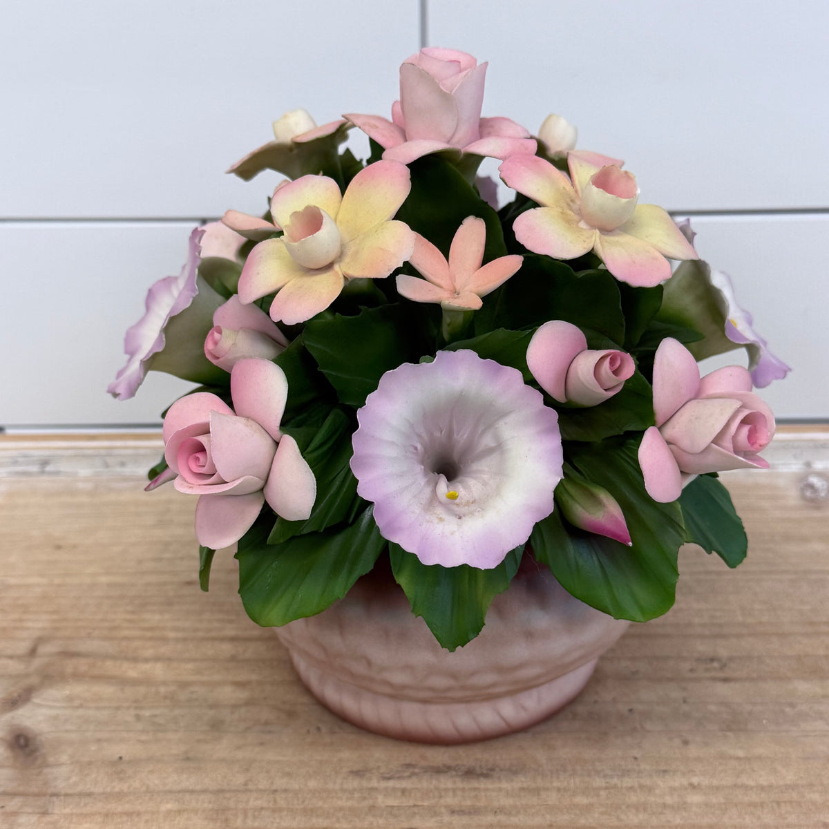 Capodimonte Italy Porcelain Floral Bouquet