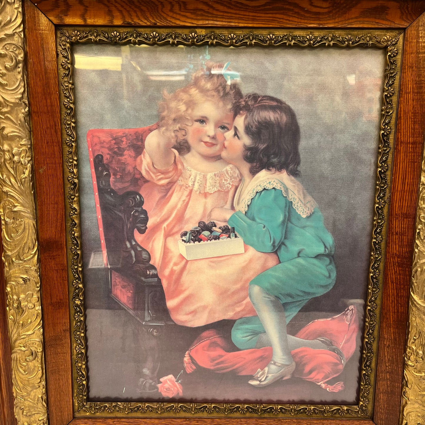 Maud Humphrey First Kiss Art Print