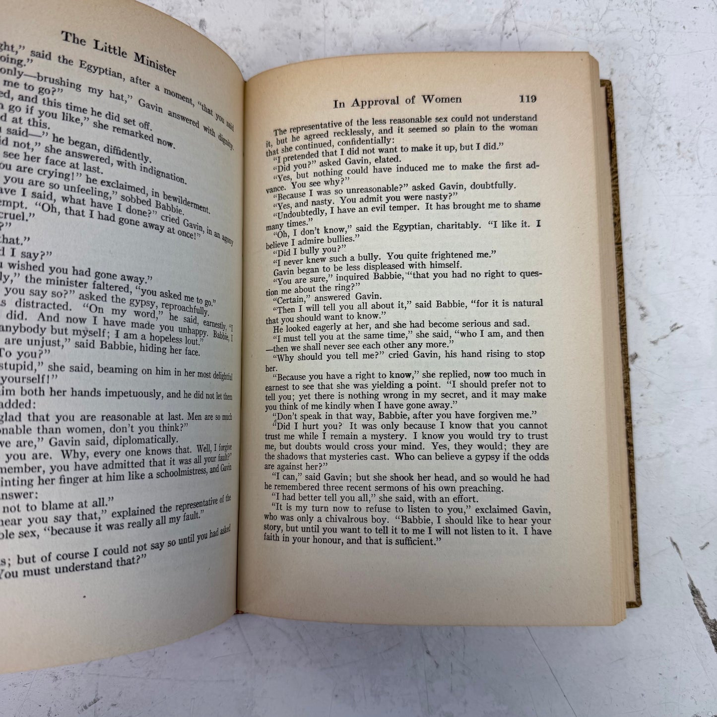 James Barrie The Little Minister Hardback, 1940s Ed.