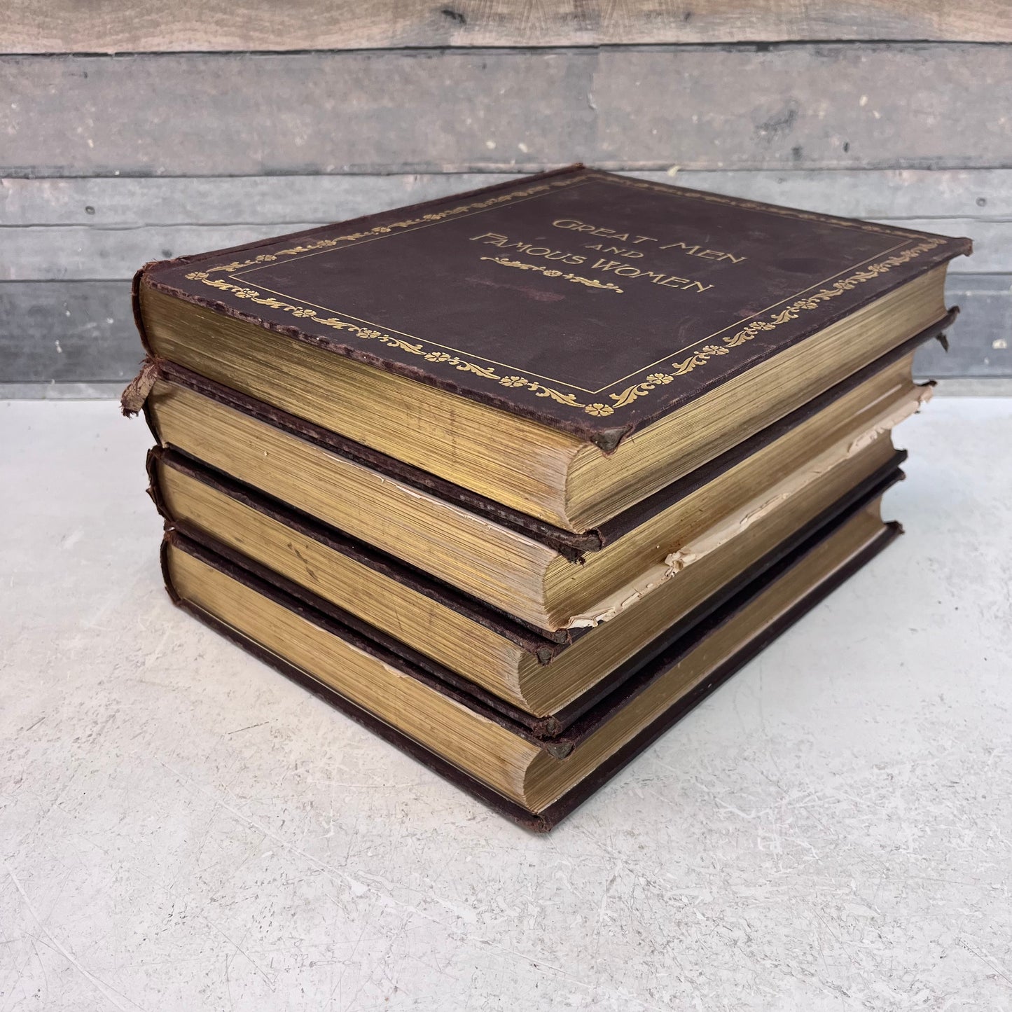 Great Men and Famous Women Illustrated 4 Volume Set, 1894