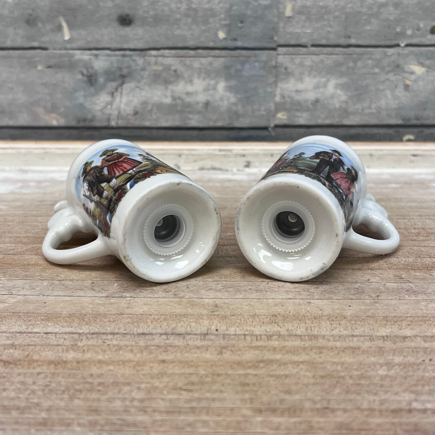 Black Forest Germany Porcelain Salt & Pepper Set