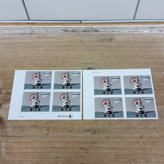 US Scott 3261 Space Shuttle Plate Blocks MNH Set of 8 1998