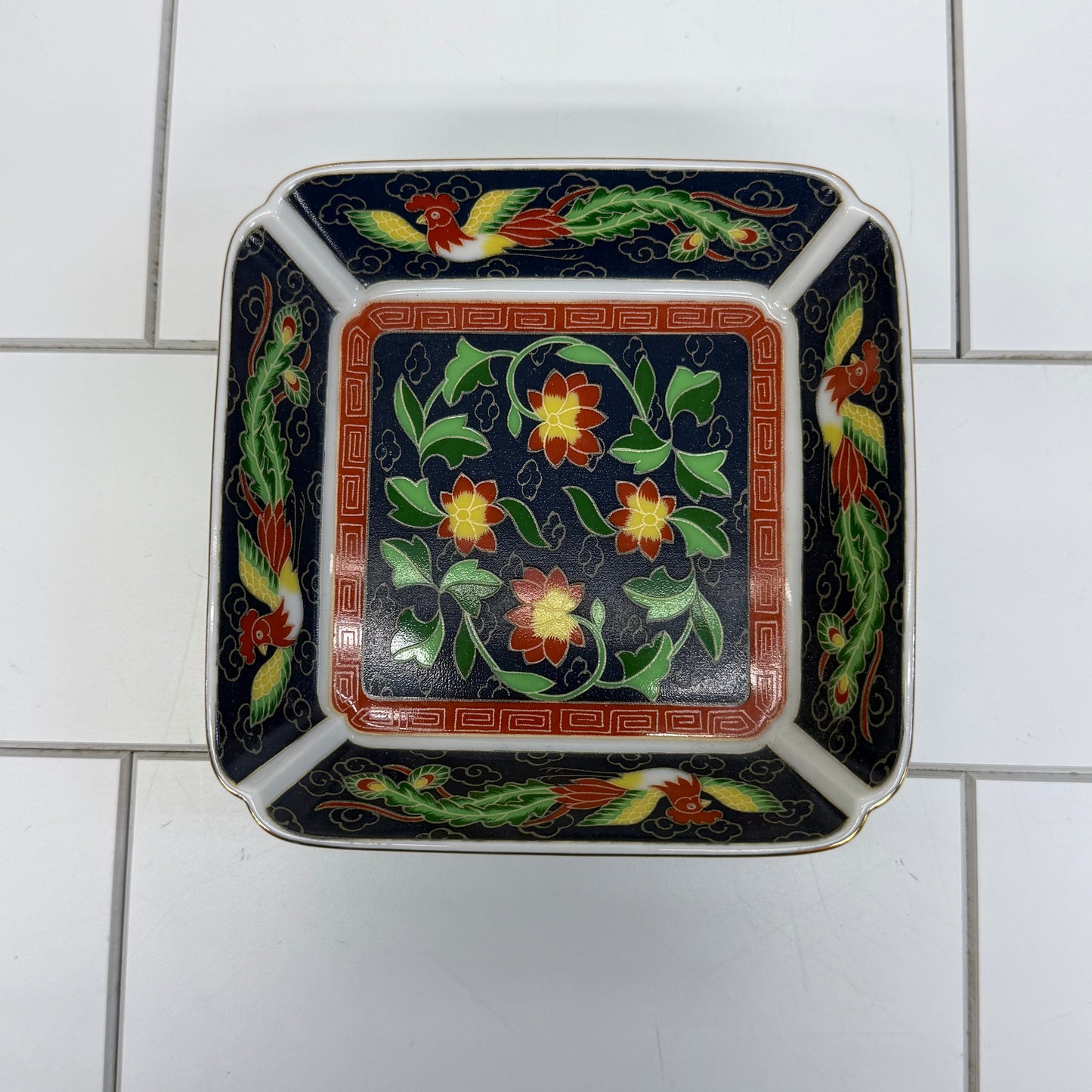 Takahashi Kashmir Dish & Vase, Ceramic