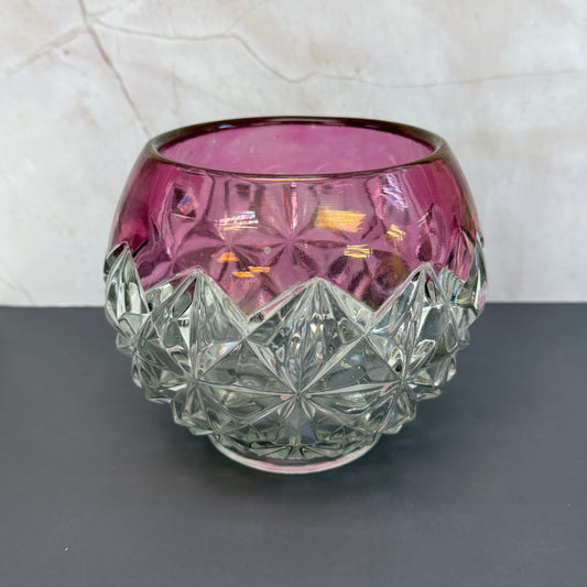 Tiffan-Franciscan Ruby Flash Cut Bowl