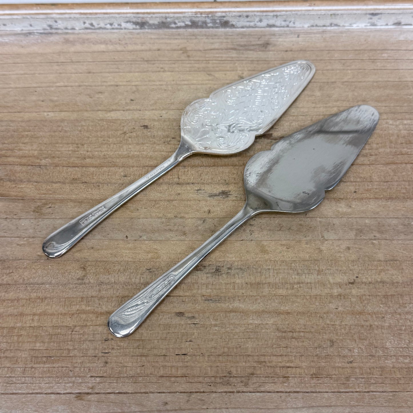 Raimond Sheffield Silverplate Dessert Set of 2 1970s