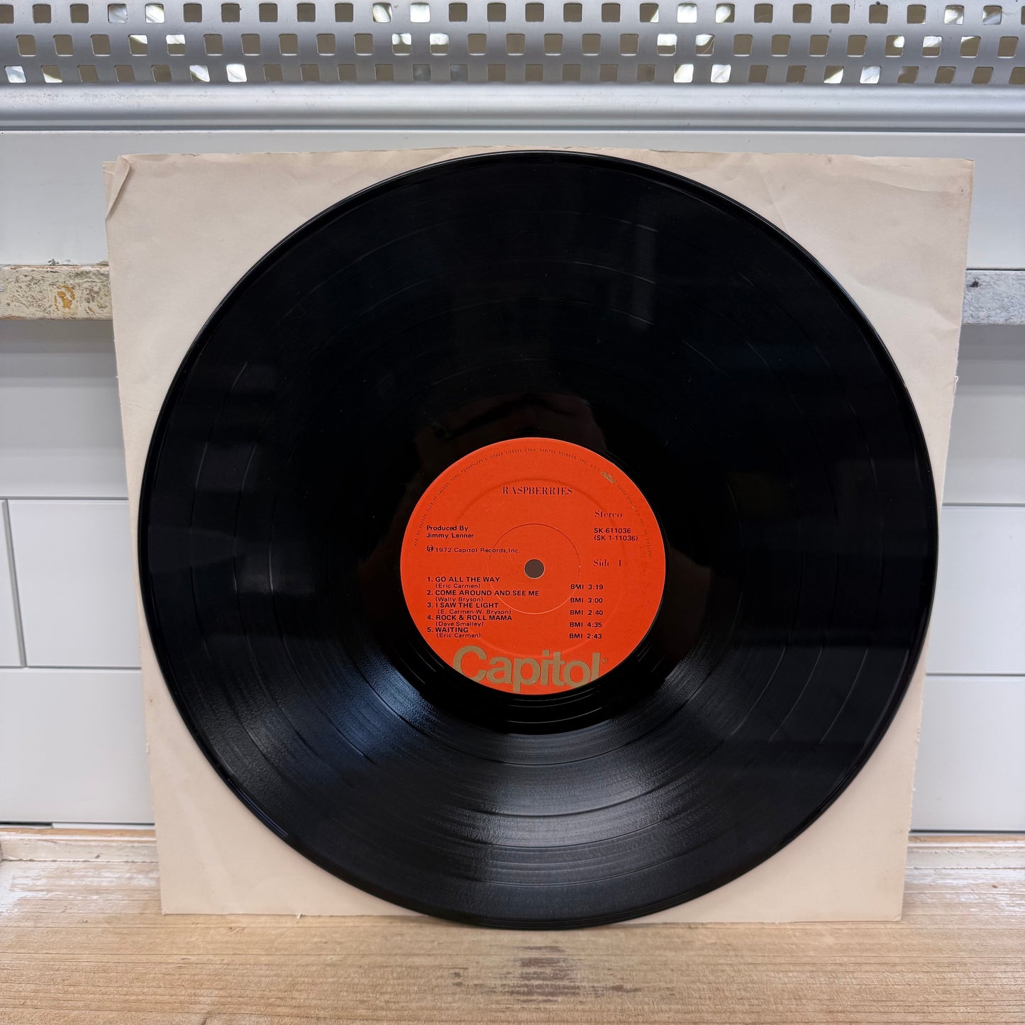 Raspberries Vinyl Record 1972 Capitol #SK-11036