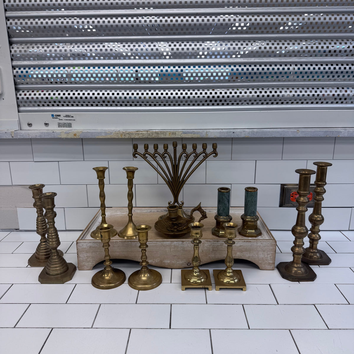 Solid Brass Candle Holder Selection