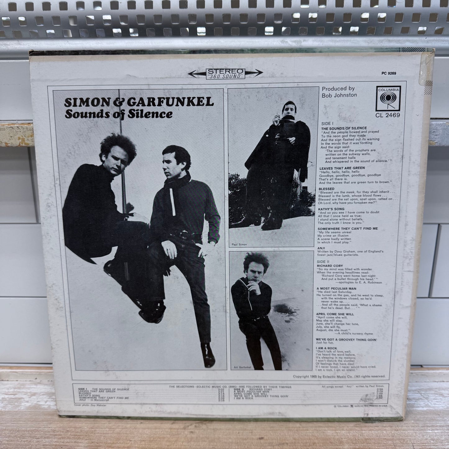 Simon & Garfunkel Sounds of Silence Vinyl Record, 1966
