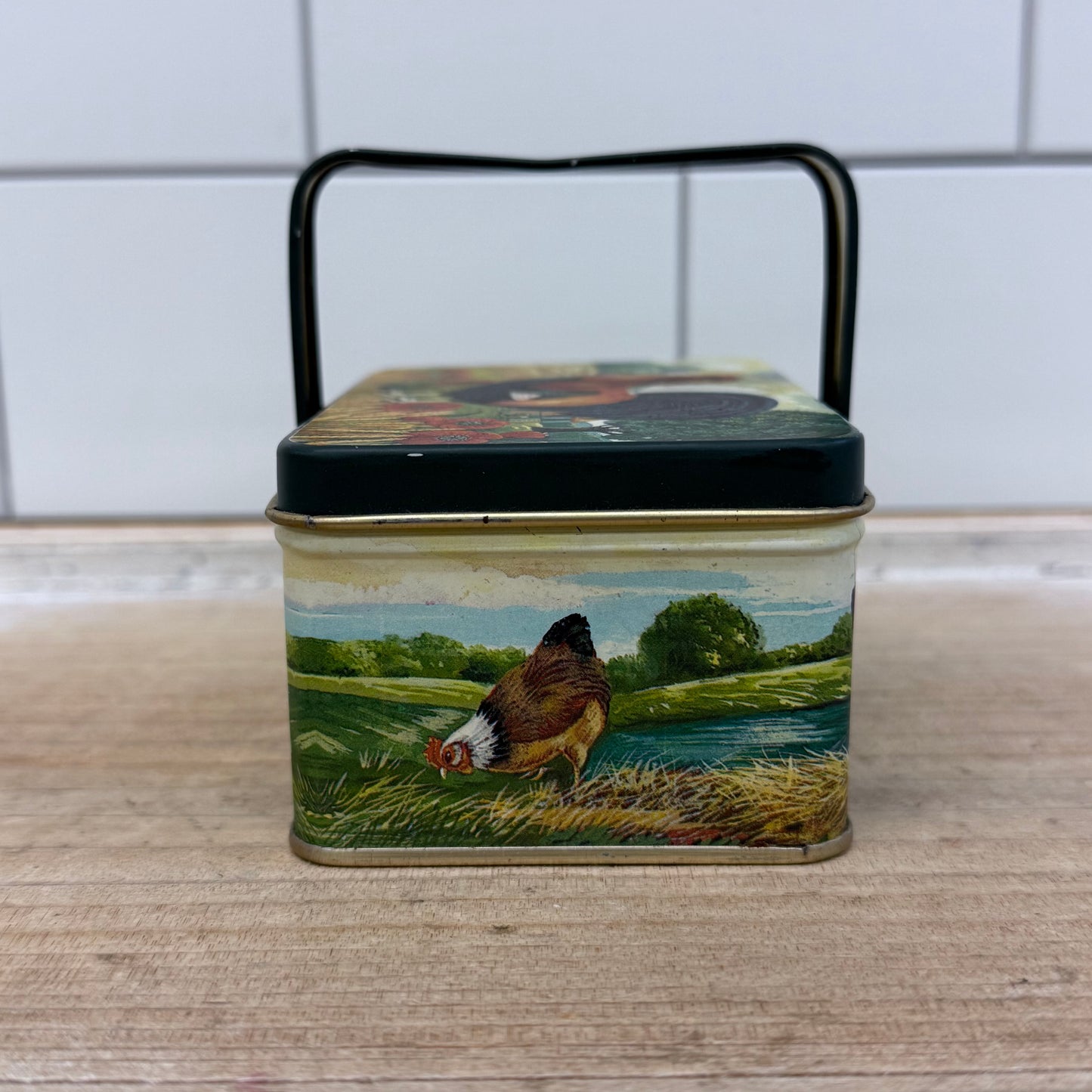 Department 56 Popprint Rooster Box, Tin