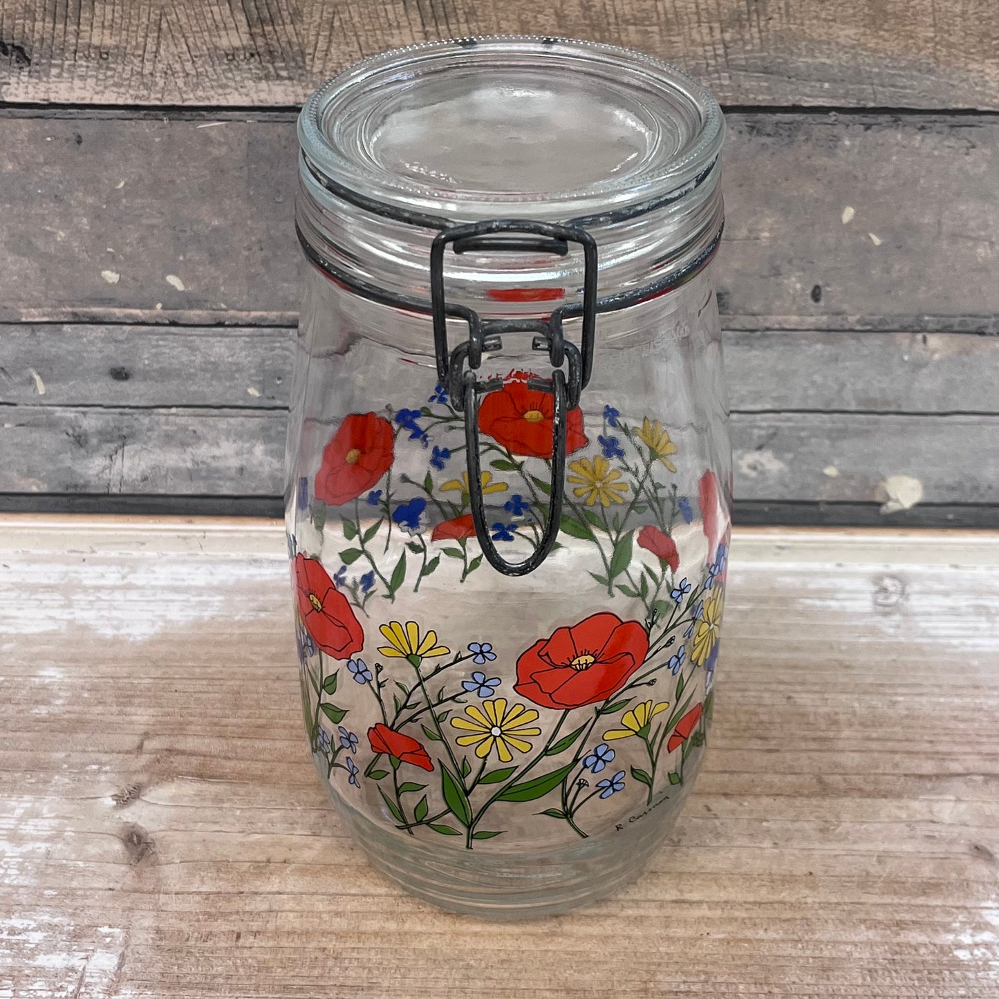 ARC Poppy Flowers Glass Jar Selection