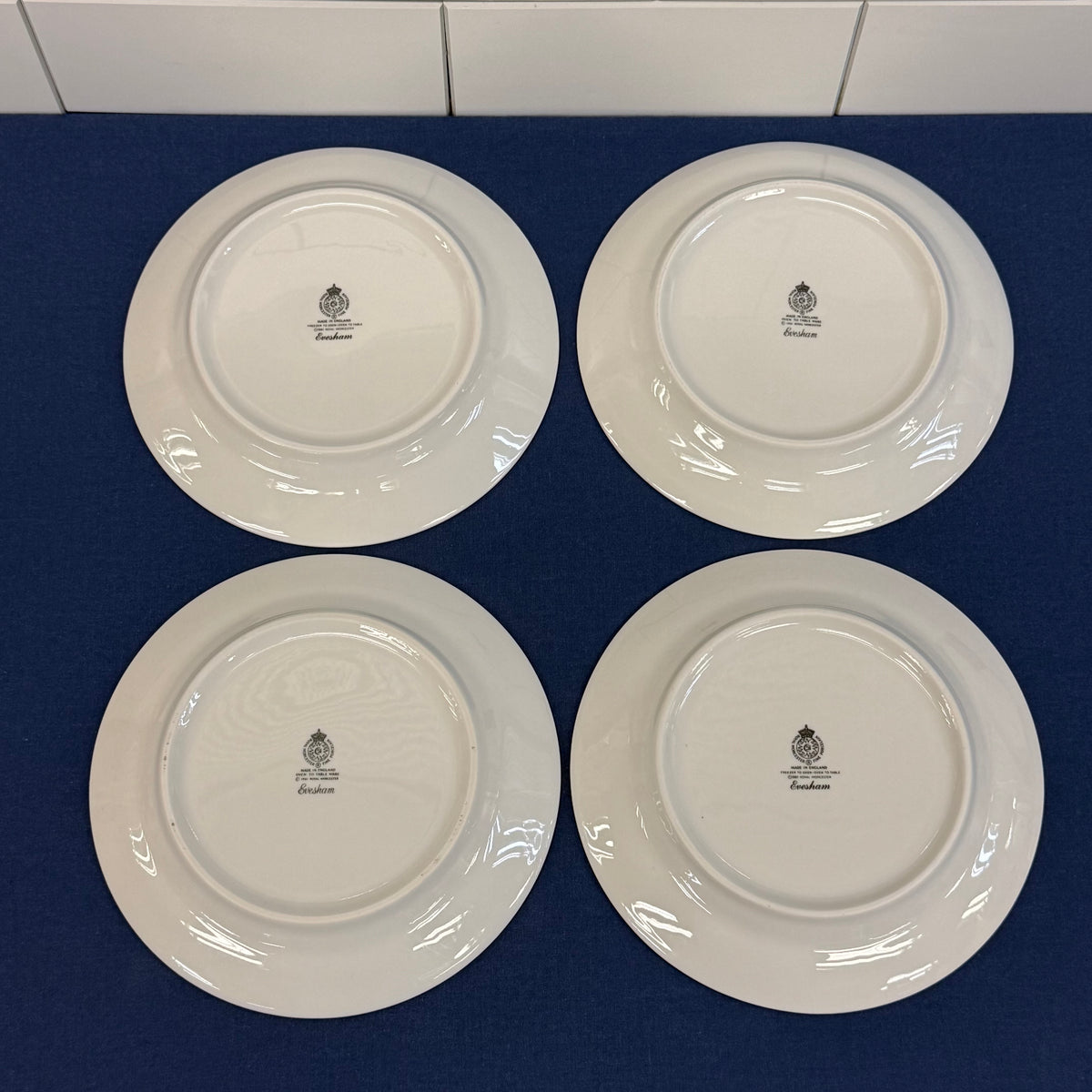 Royal Worcester Evesham Gold Fruit Plates Set of 8