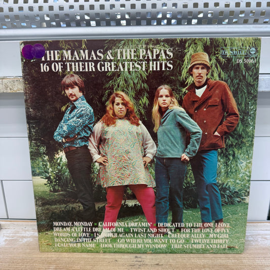 The Mamas & The Papas 16 Greatest Hits LP Vinyl 1971