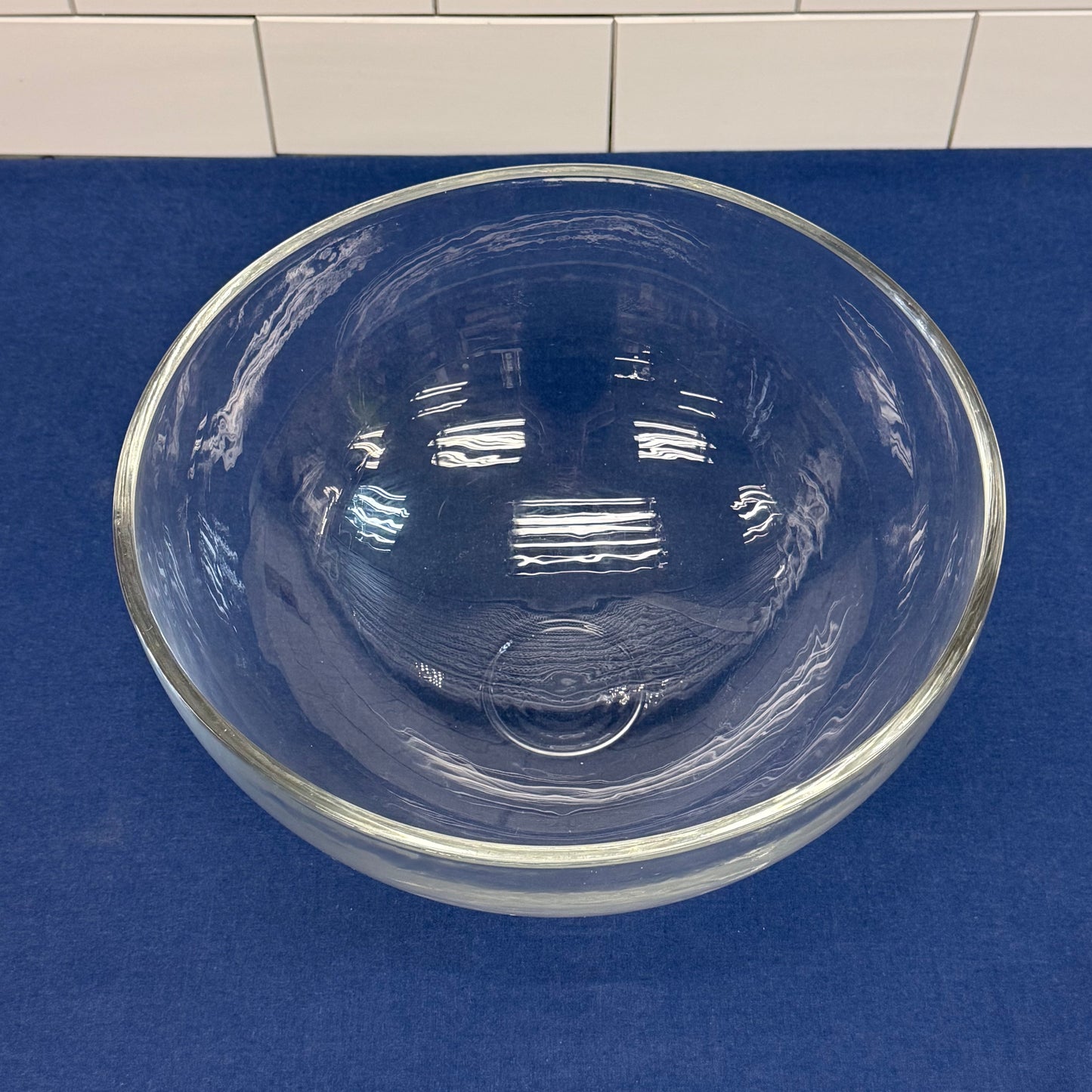 Nambé Cooper Salad Bowl Set Acacia Glass & Utensils